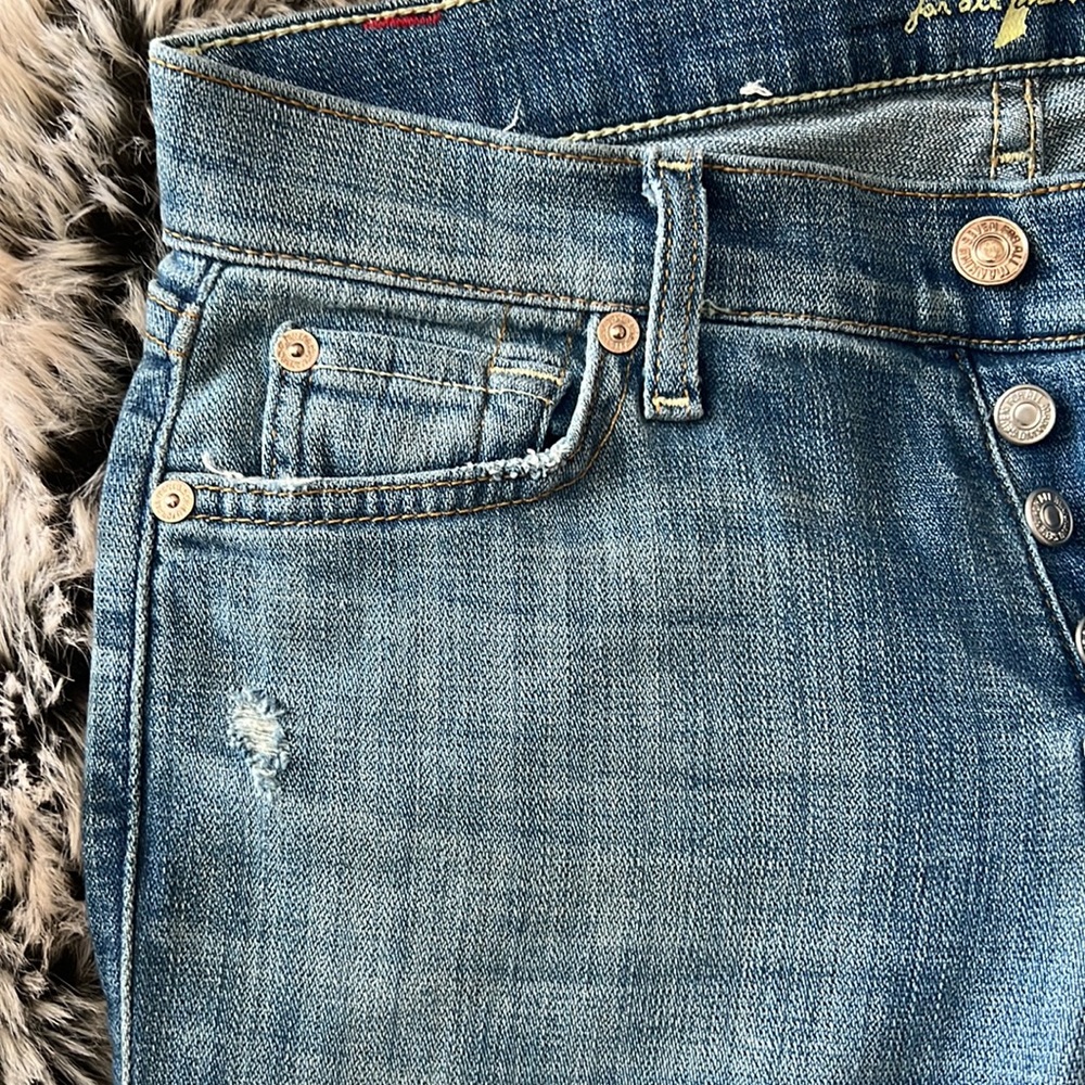 7 For All Mankind Josefina skinny boyfriend fit jeans - size 24 - Picture 6 of 9